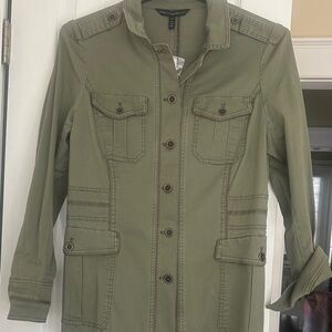 Women's Olive Green Military Jacket
